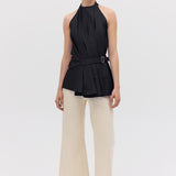 BLACK COTTON ISABELLA TOP