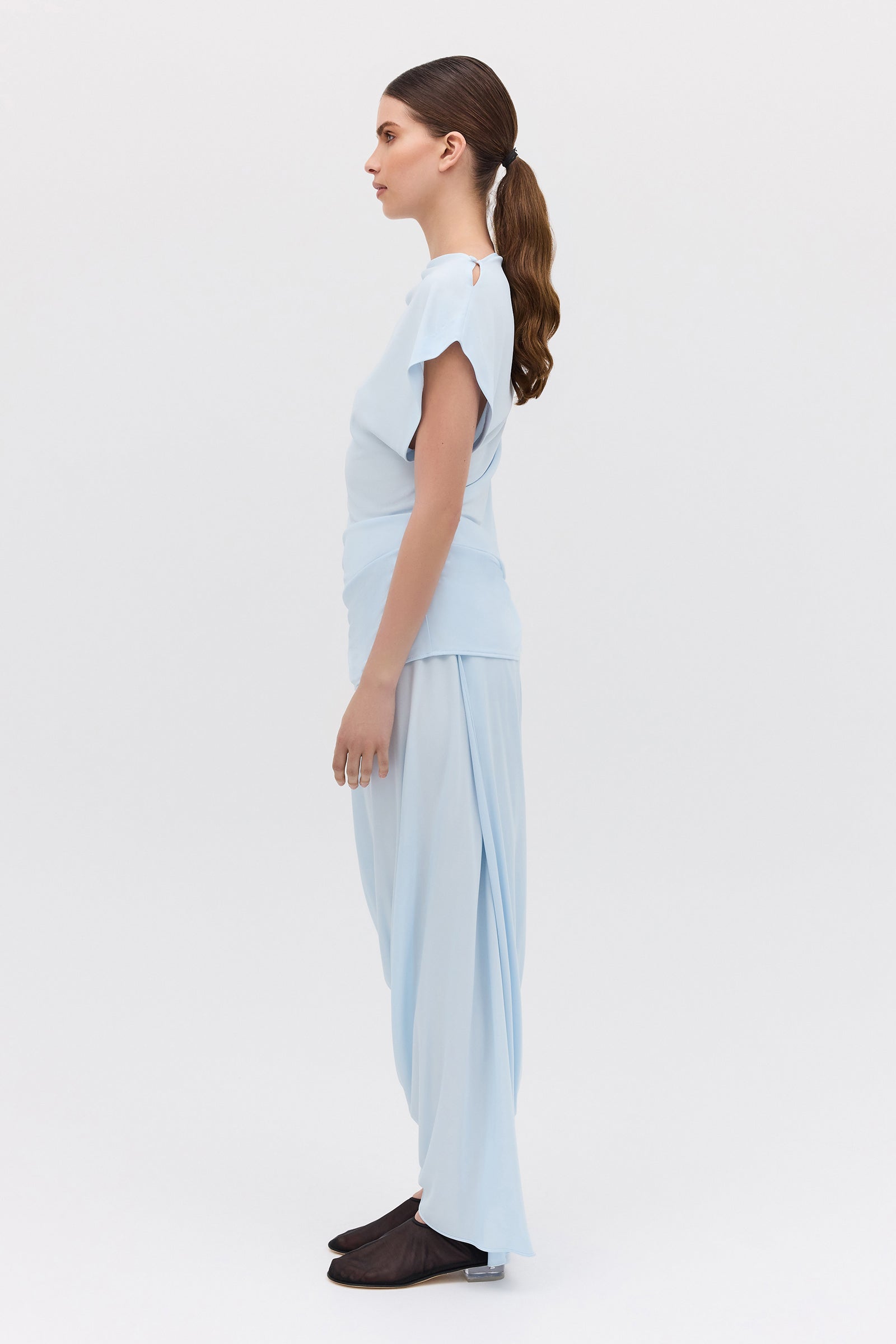 CLOUD JERSEY RIPPLE SKIRT