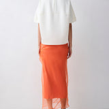 MANDARIN ORGANZA EMULATE SKIRT