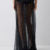 BLACK SATIN EVOLVE TOP