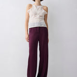 IVORY SCALLOPED LACE FLUX TOP