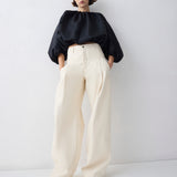 BLACK PARACHUTE SATIN HORIZON TOP