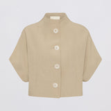 TAUPE SUITING MUTUAL JACKET