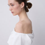 IVORY SATIN CREPE BIJOU MINI DRESS
