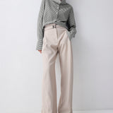 BLACK STRIPE COTTON RISE SHIRT