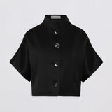 BLACK SATIN MUTUAL JACKET