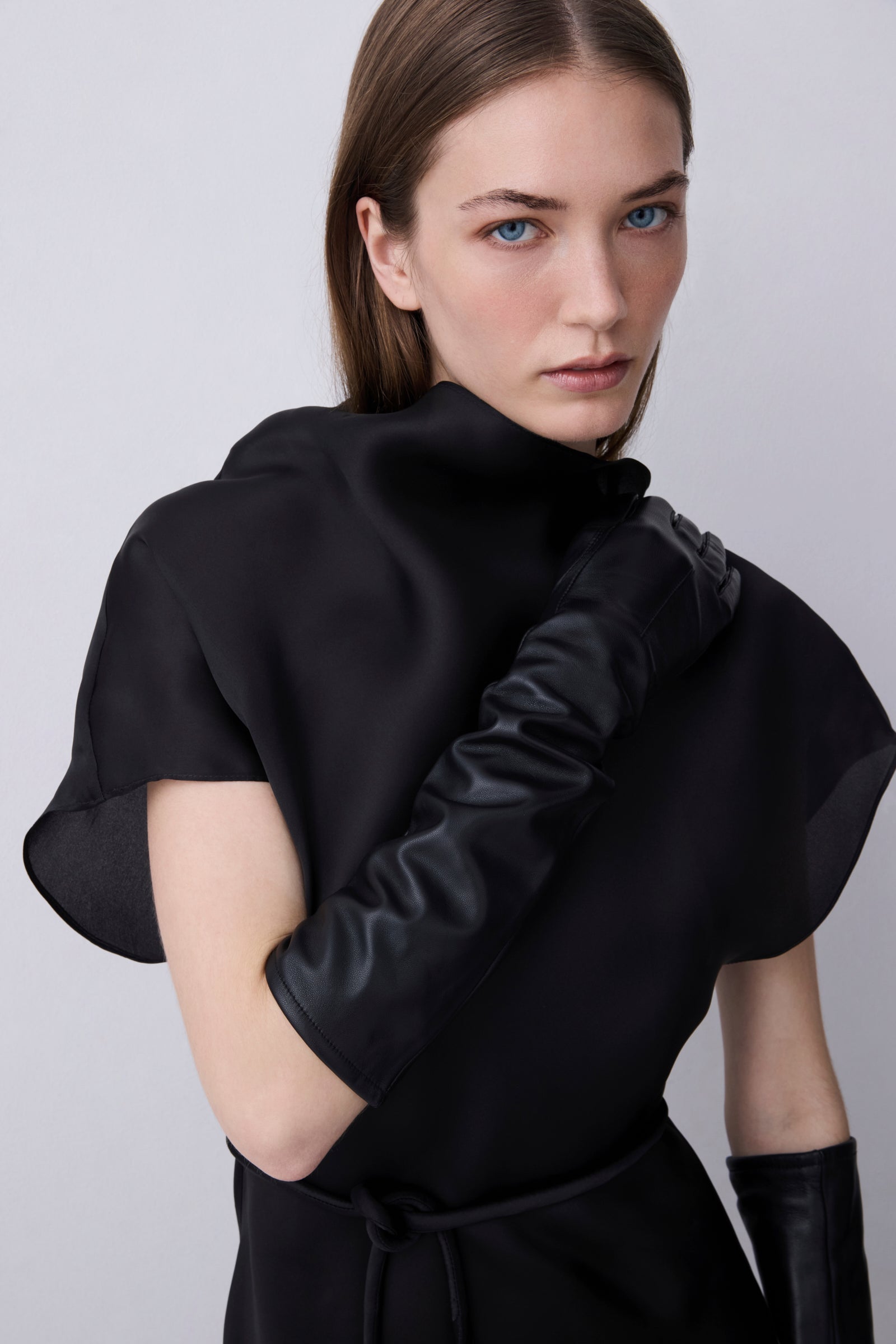 BLACK DOUBLE ORGANZA EVOLUTION DRESS