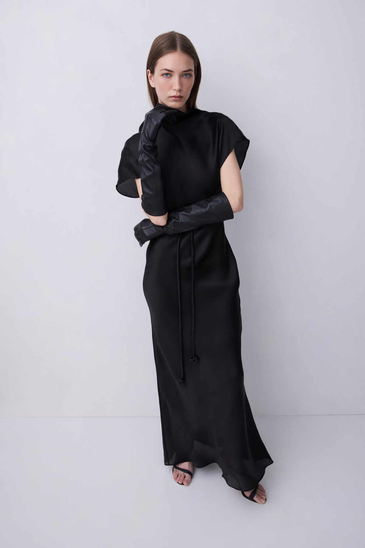 BLACK DOUBLE ORGANZA EVOLUTION DRESS