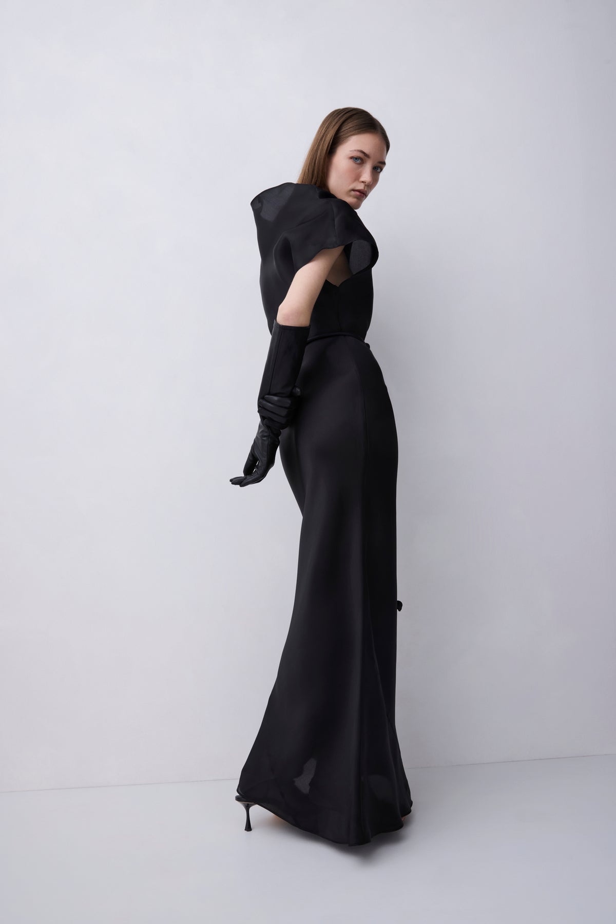 BLACK DOUBLE ORGANZA EVOLUTION DRESS
