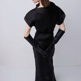 BLACK DOUBLE ORGANZA EVOLUTION DRESS