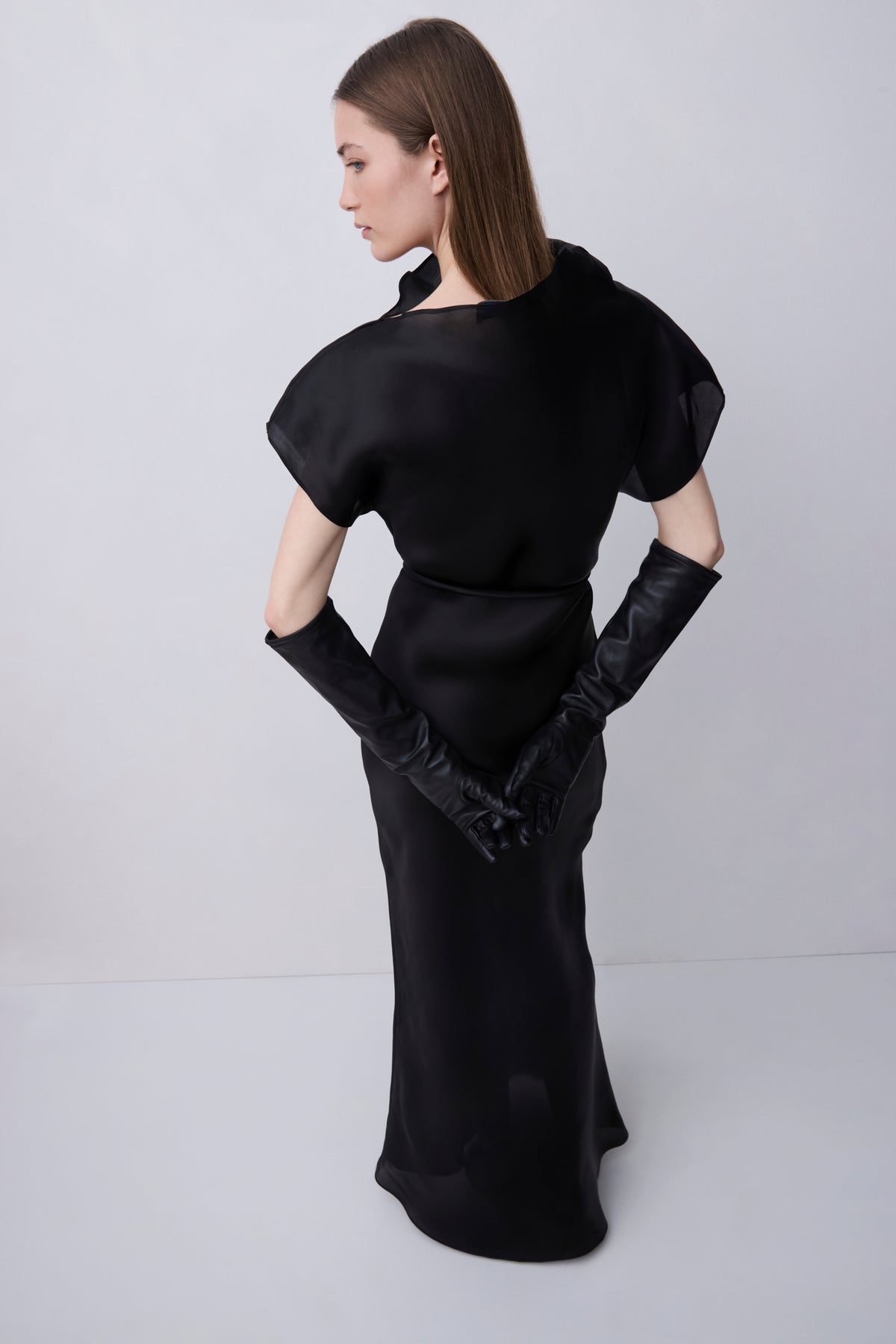 BLACK DOUBLE ORGANZA EVOLUTION DRESS