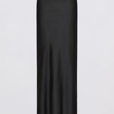 BLACK GEORGETTE THE SLIP SKIRT