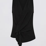 BLACK JERSEY ALINA TOP