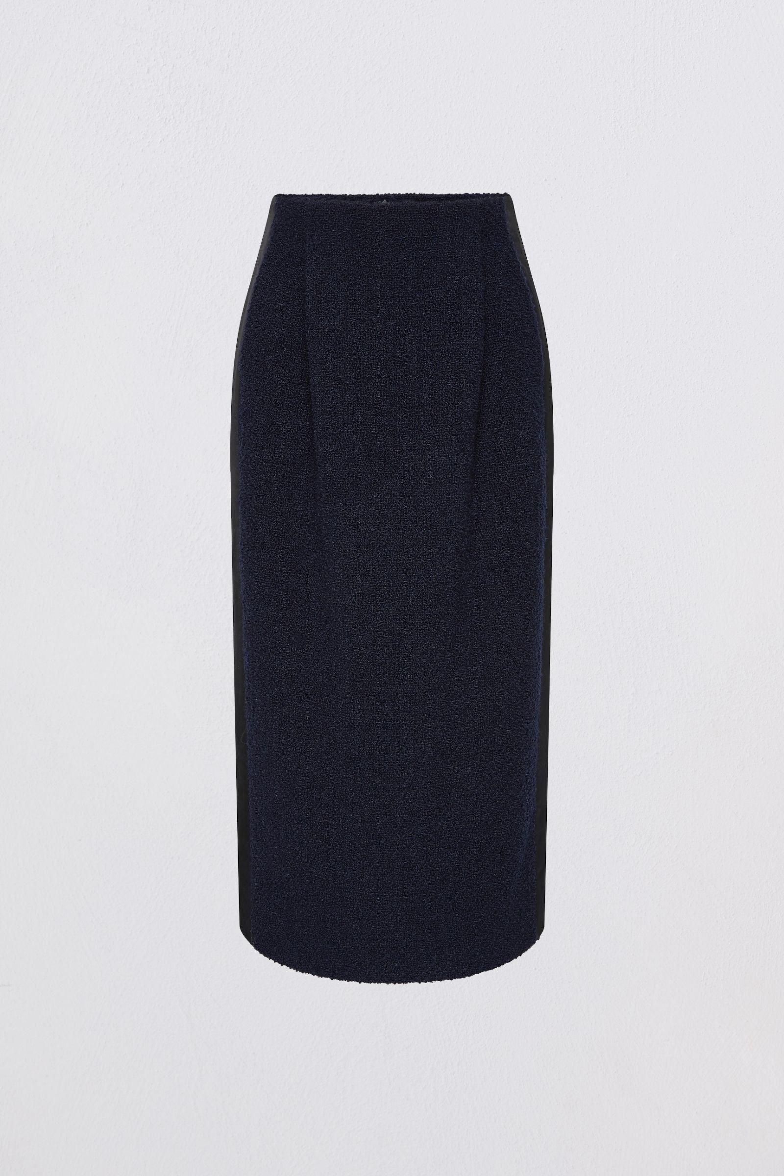 NAVY BOUCLE TWEED EMBER SKIRT