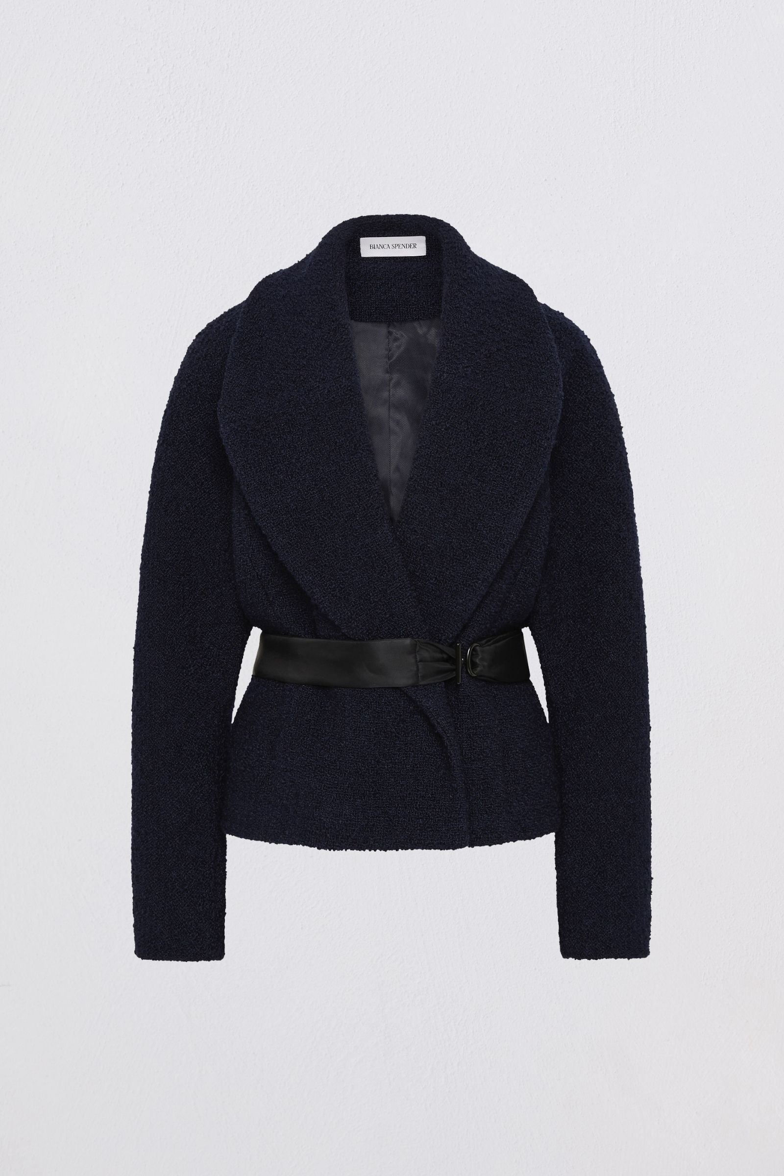 NAVY BOUCLE TWEED EVOLVE JACKET