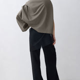 BRONZE WOOL SUITING SIGNAL TOP