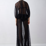 BLACK SPOT LACE GIOVANNA TOP