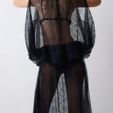 BLACK SPOT LACE GIOVANNA TOP