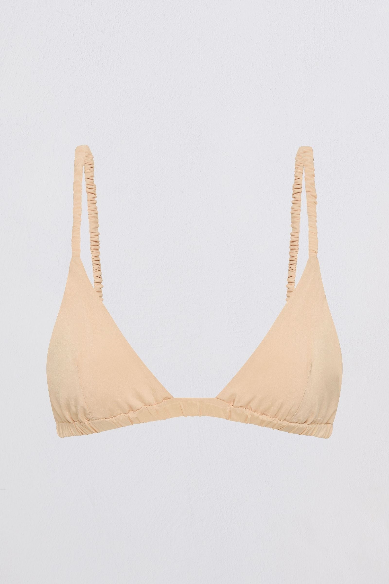 Bianca Spender Nude Crepe de Chine Unlace Bralette, minimalist silhouette, Australian designer