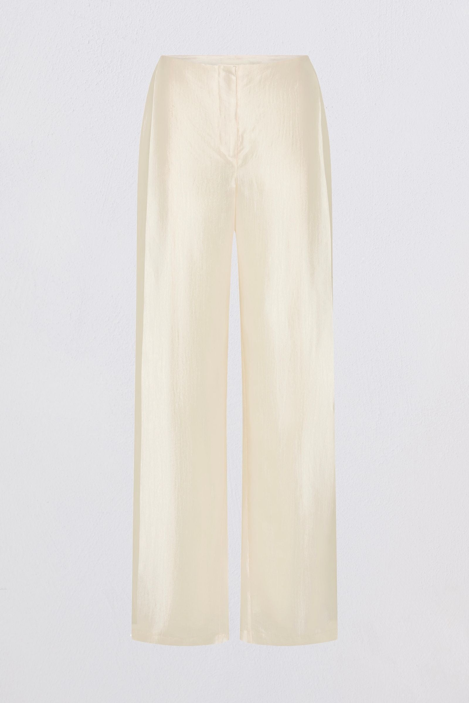 CREAM NYLON RAY PANT