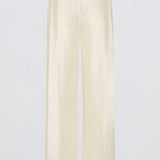 CREAM NYLON RAY PANT