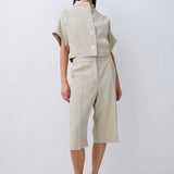 TAUPE SUITING MUTUAL JACKET