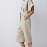 TAUPE SUITING MUTUAL JACKET