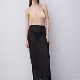 Bianca Spender Nude Crepe de Chine Unlace Bralette, minimalist silhouette, Australian designer