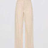Beige pants on a light gray background