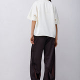 CREAM SATIN EVOLVE TOP