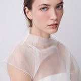 IVORY ORGANZA EMULATE GOWN