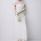 IVORY ORGANZA EMULATE GOWN