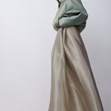 BRONZE LIQUID ORGANZA REBEL SKIRT