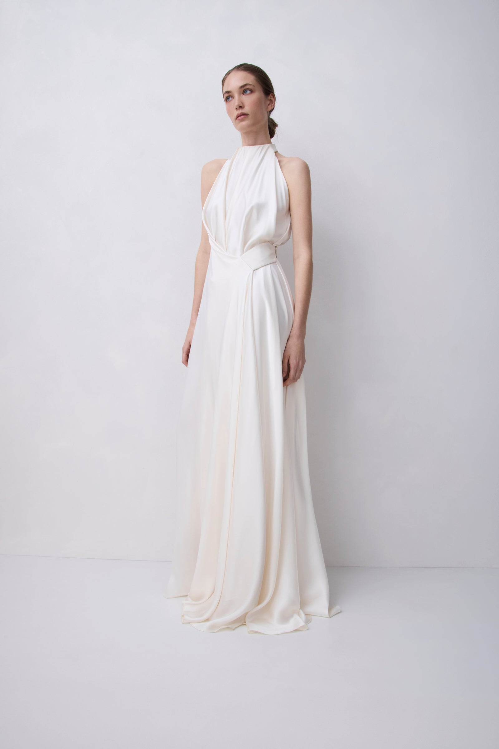 IVORY SILK SATIN BRIDAL ISABELLA