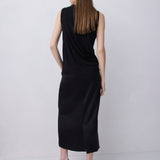 BLACK JERSEY ALINA TOP