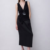 BLACK JERSEY ALINA TOP
