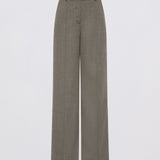 GREY HERRINGBONE WOOL CLARION PANT