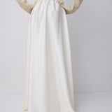 CREAM SATIN RENEWAL SKIRT