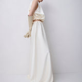 CREAM SATIN RENEWAL SKIRT
