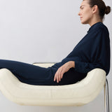 NAVY MERINO DECODE LONG SLEEVE DRESS