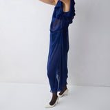 ROYAL SILK GEORGETTE TUMBLE DRESS