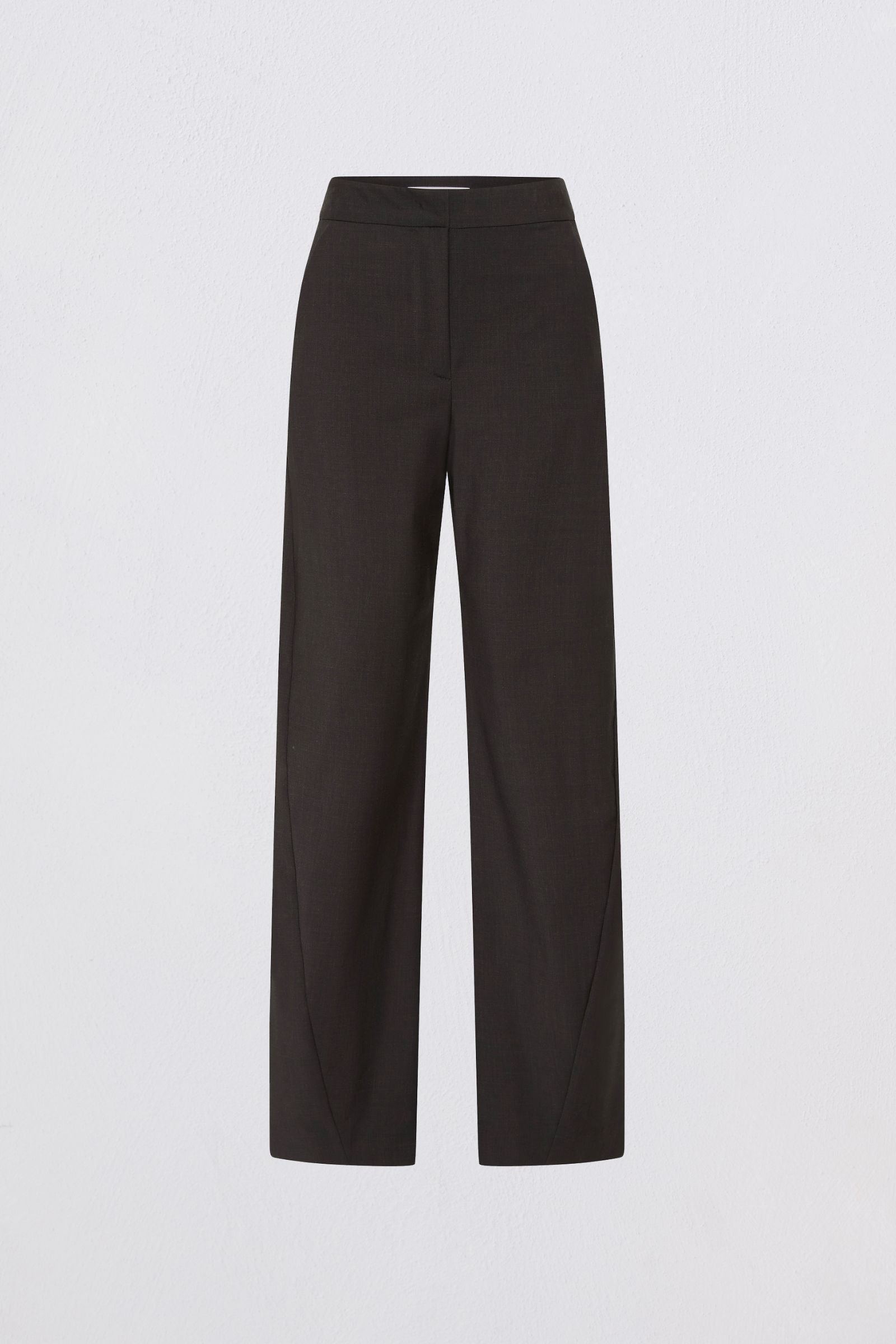 Black pants on a light gray background