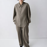 BRONZE WOOL SUITING EVOLVE SHIRT