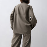 BRONZE WOOL SUITING EVOLVE SHIRT