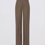 Brown pants on a light gray background
