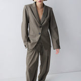 BRONZE WOOL SUITING ALCHEMY JACKET