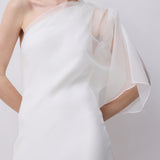 IVORY ORGANZA VALENCIA GOWN