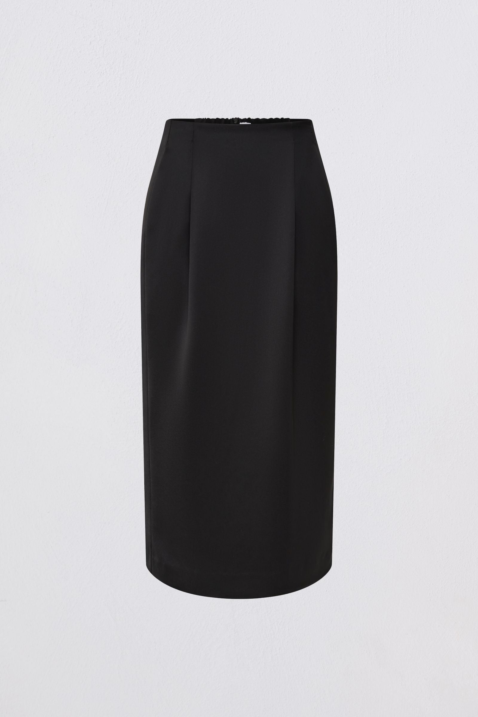 Black skirt on a light gray background