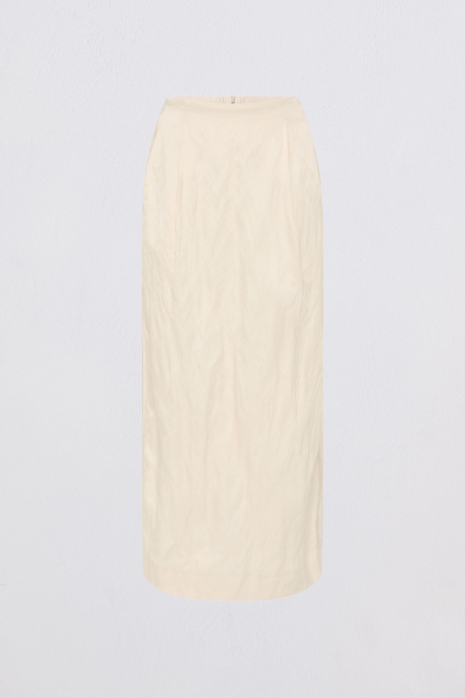 CREAM COTTON METAL EMBER SKIRT
