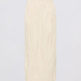 CREAM COTTON METAL EMBER SKIRT